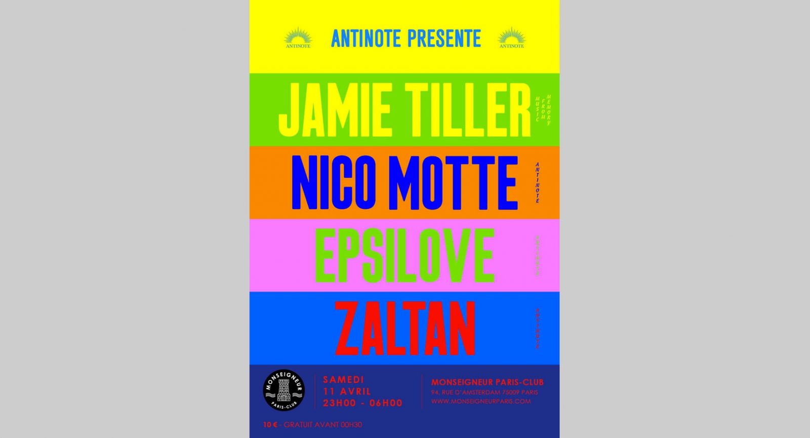 Antinote présente Jamie TIller
