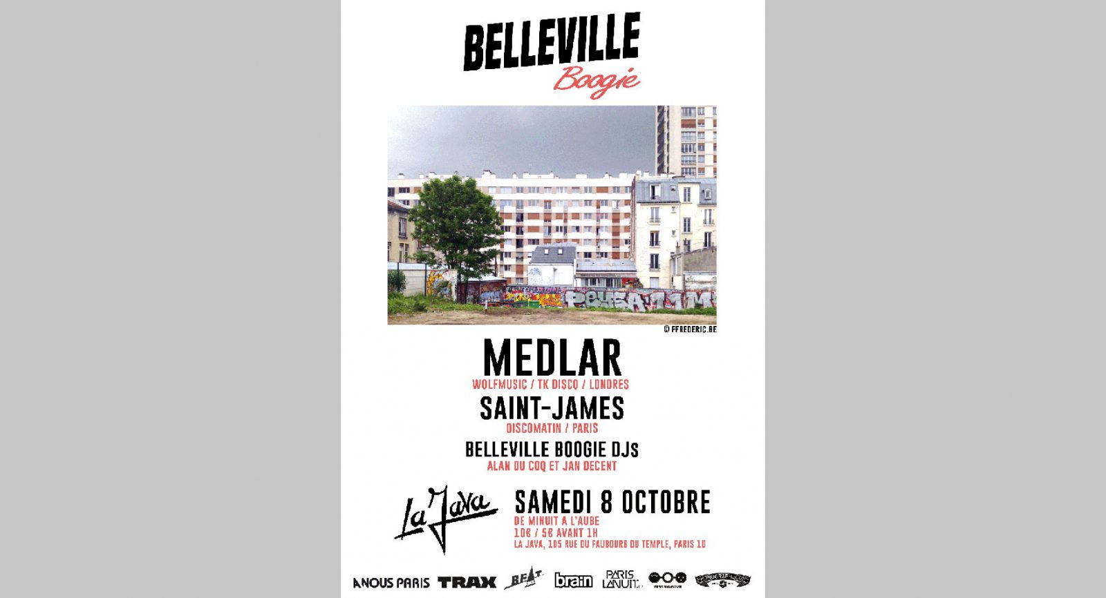 Belleville Boogie, la soirée