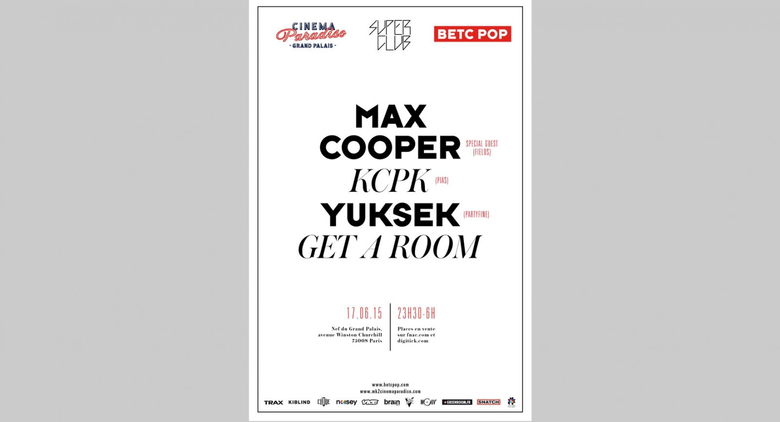 BETC Pop – Cinema Paradiso w/ Max Cooper – Yuksek