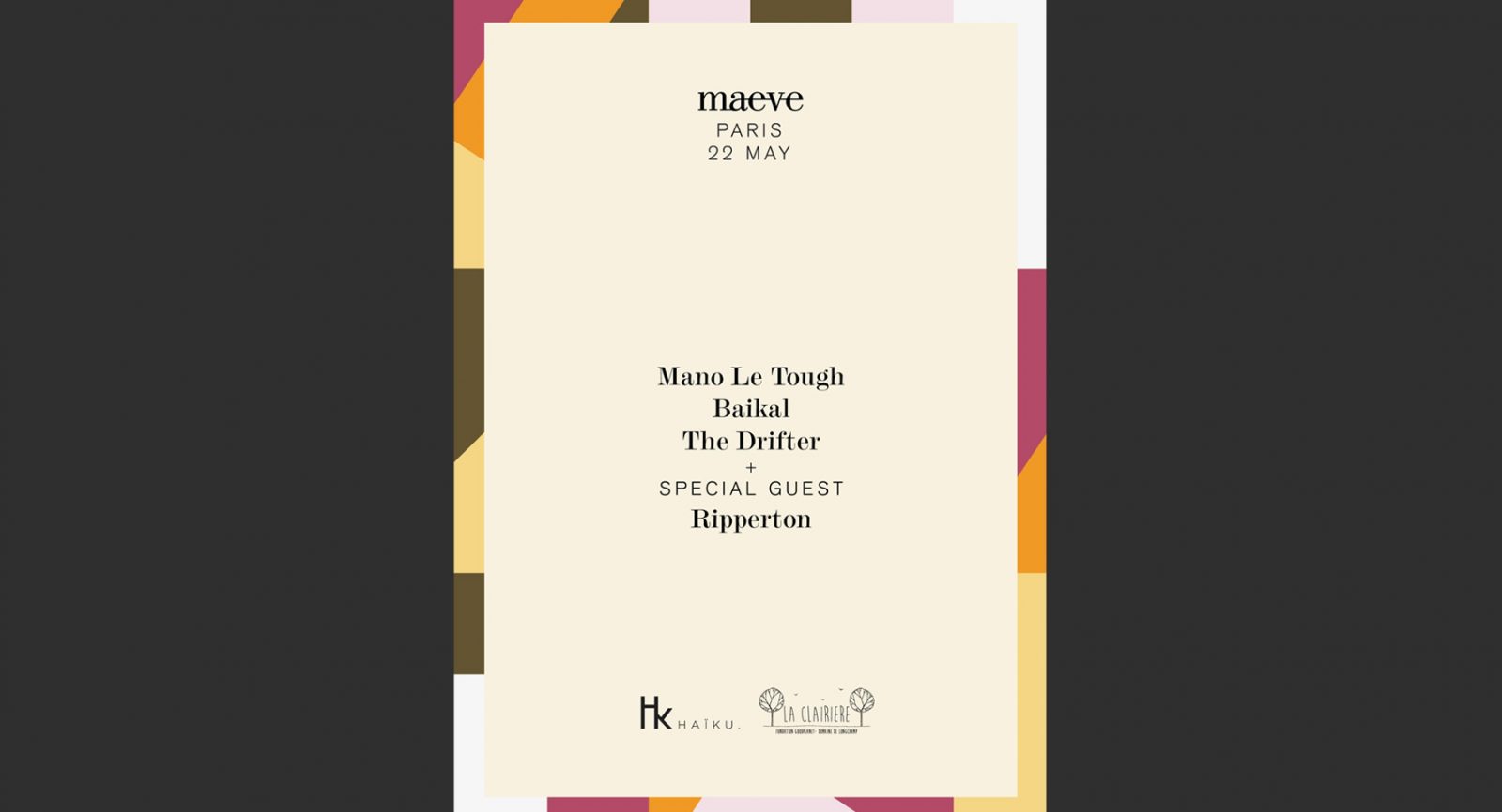 [Annulé] Maeve w/Mano Le Tough