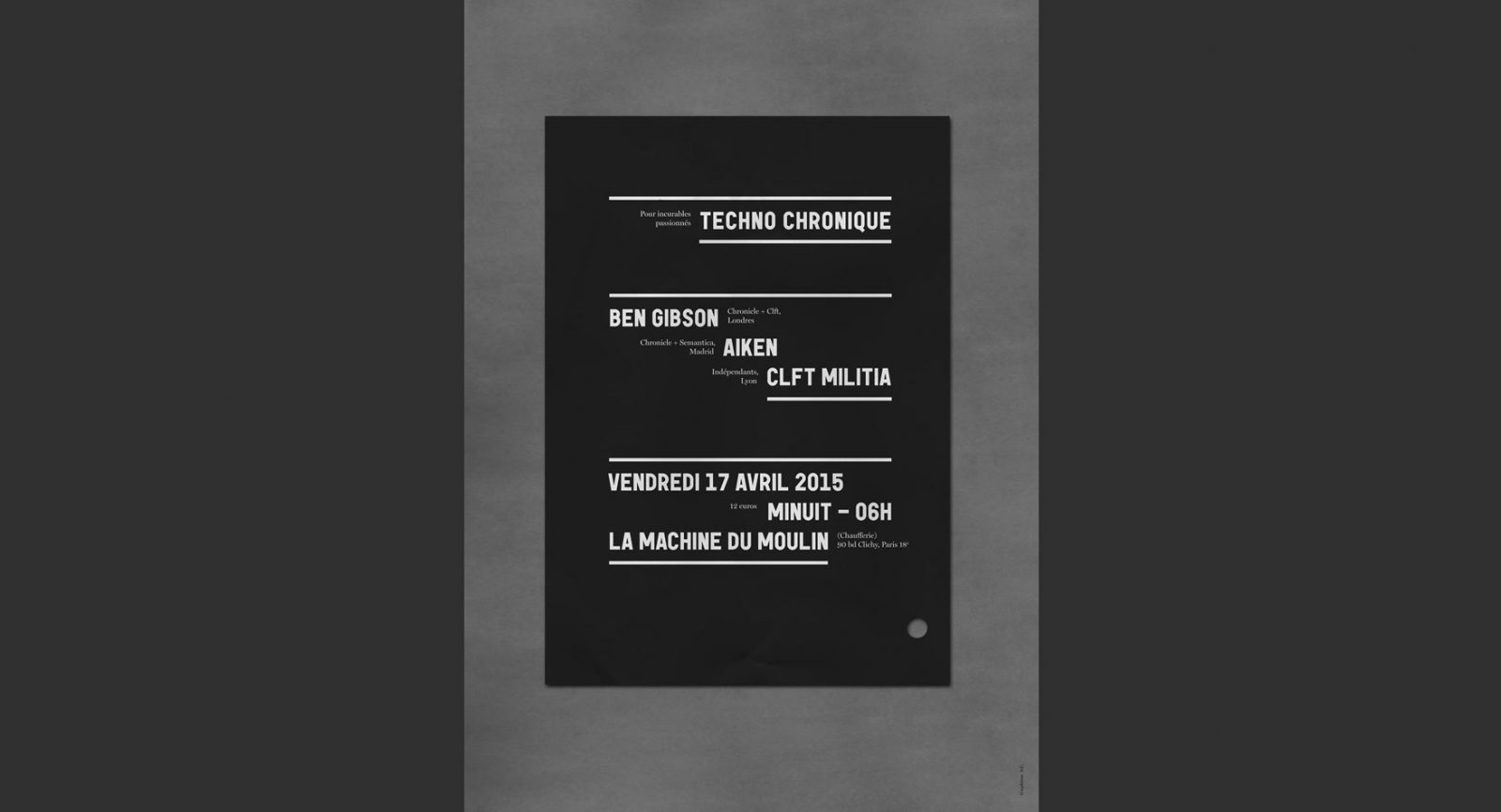 Techno Chronique : CLFT invite Ben Gibson