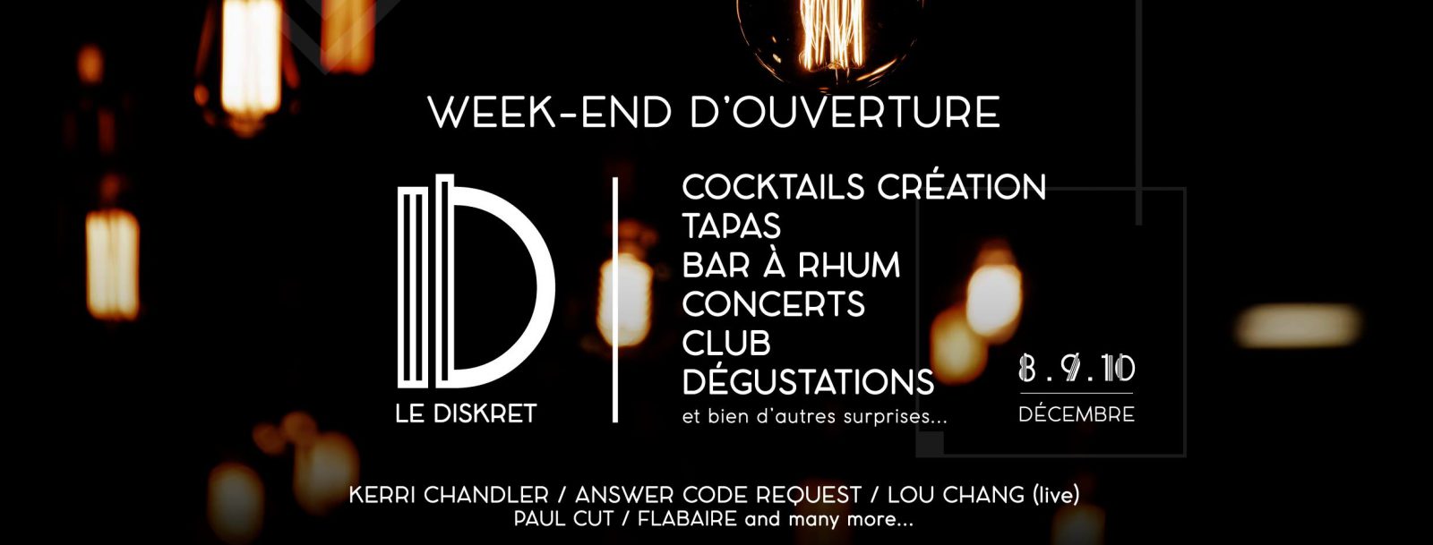 [Week-end] Le Diskret Opening