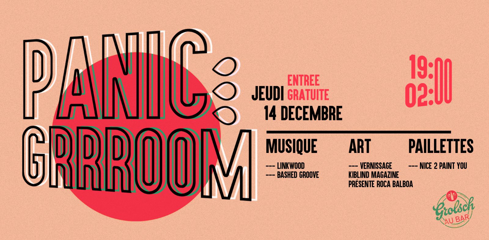 [Soirée] Panic Grrroom w/Linkwood