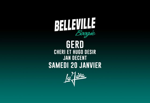 [Soirée] Belleville Boogie w/Gerd