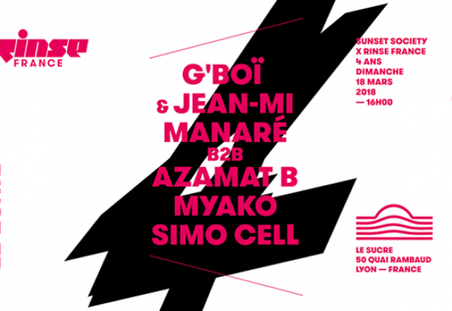 [Dimanche] Sunset Society x Rinse France