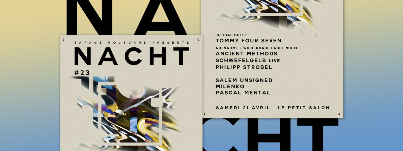 [Soirée] Tapage Nocturne w/ Tommy Four Seven, Aufnahme et Wiedergabe