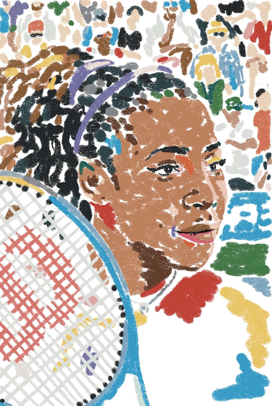 Portrait de Serena Williams pour le New York Times par Luis Mazòn