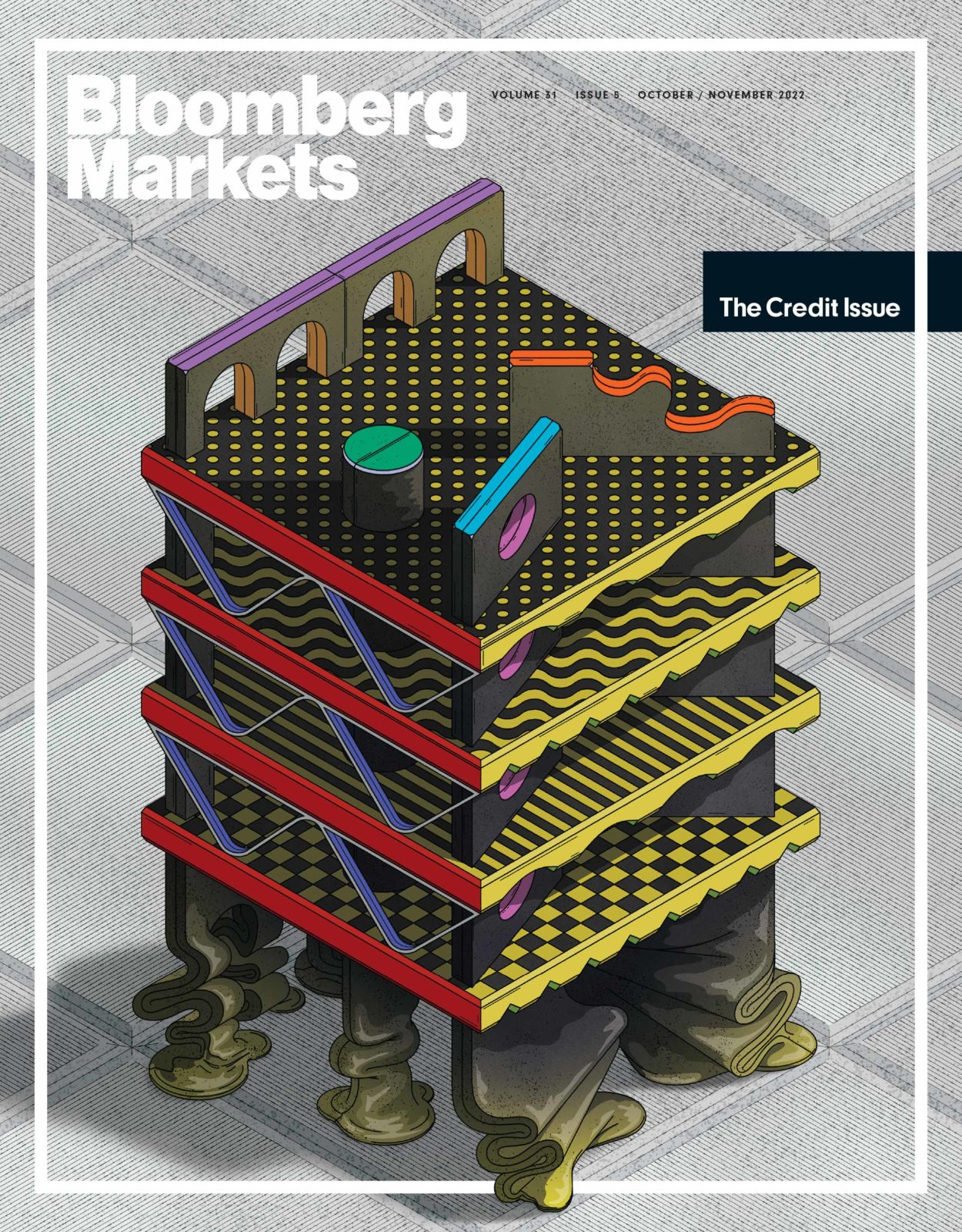 Bloomberg markets poster by Carolina Moscoso