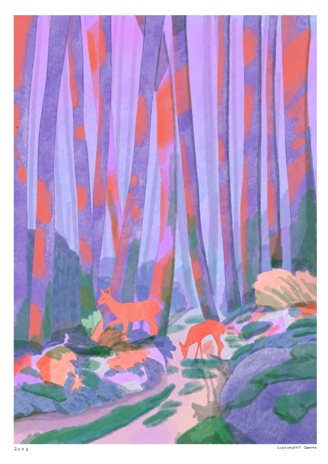 Hors piste illustration Jeanne Saboureault