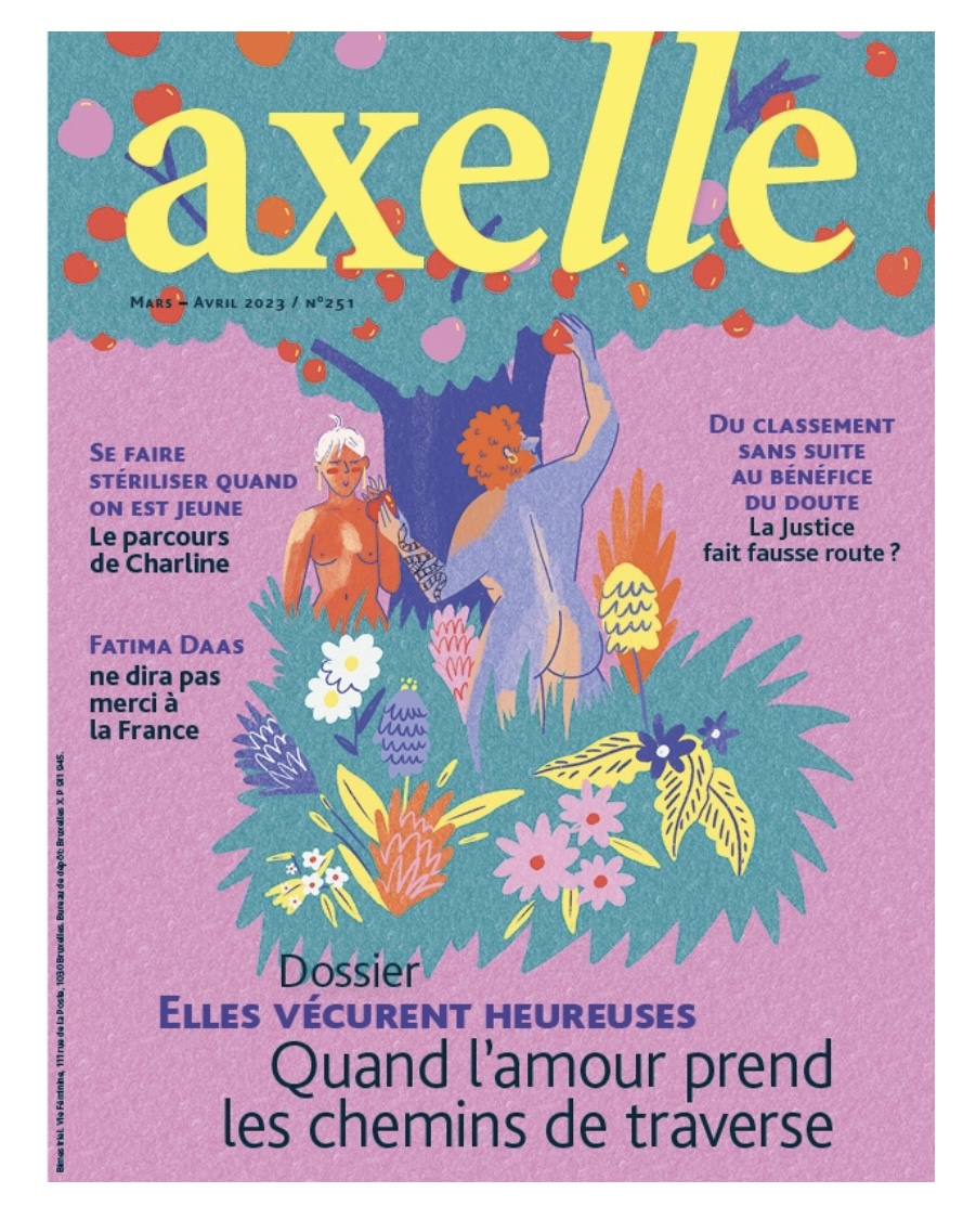 Couverture Axelle magazine - printemps 2023 Jeanne Saboureault